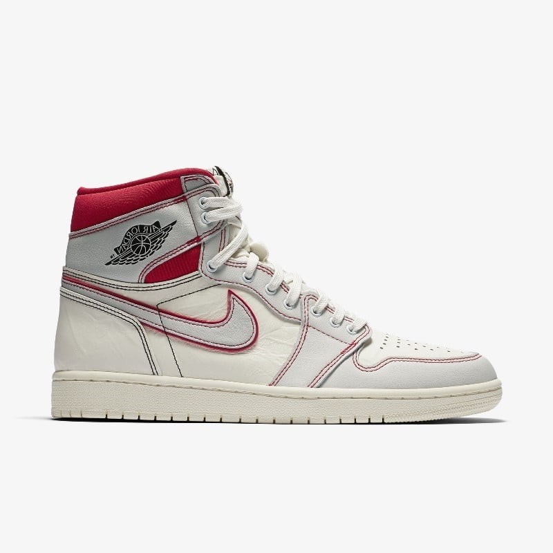 Air Jordan 1 High OG Sail Red 555088 160 Grailify